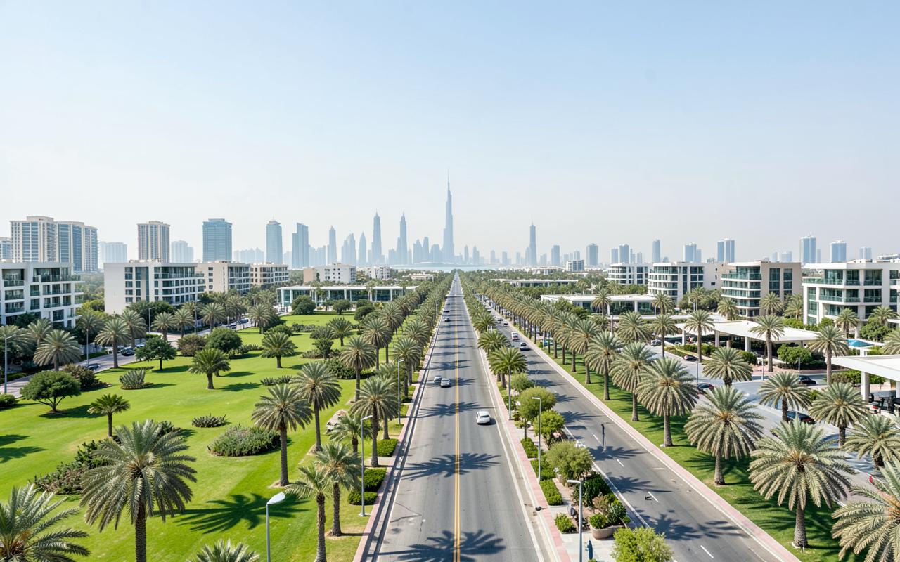 Dubai Hills Estate, Dubai — streets, homes and surroundings